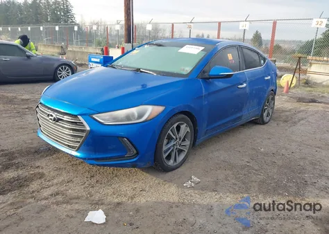 2017 Hyundai Elantra Limited z USA, uszkodzony, nr VIN KMHD84LF3HU358629